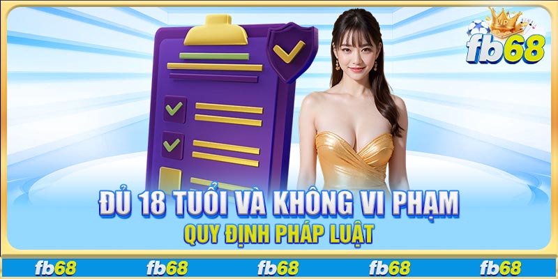 Các thao tác cần thực hiện khi đăng ký FB68