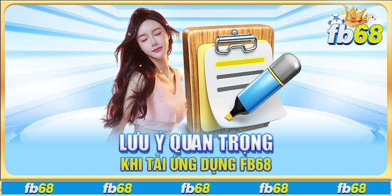 Lưu ý quan trọng khi tải ứng dụng FB68